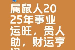生肖鼠2025年06月03日财运好不好